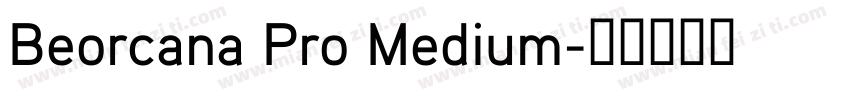 Beorcana Pro Medium字体转换